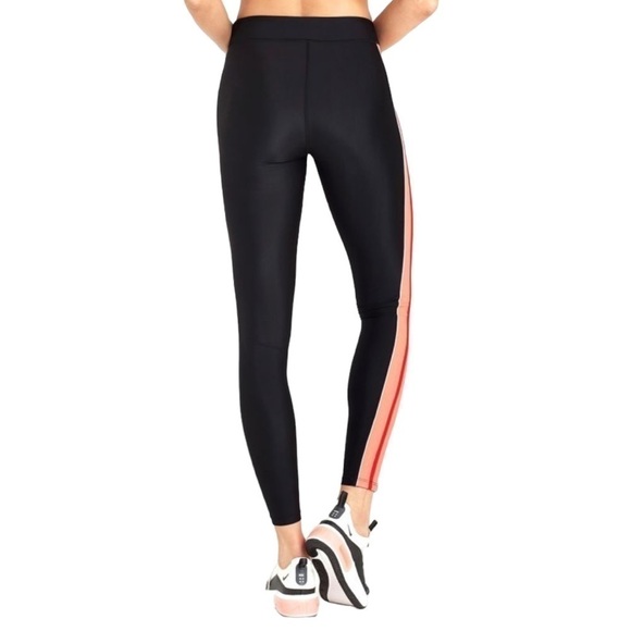 P.E Nation Orange Varsity Racing Stripe Athletic Active Workout Legging XS - Picture 2 of 16